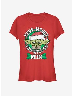 Star Wars Merry Yoda Mom Girls T-Shirt, , hi-res
