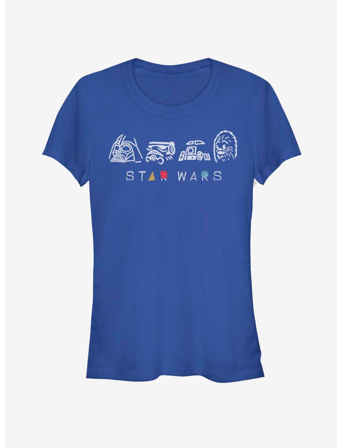 Star Wars Geometry Shine Girls T-Shirt, ROYAL, hi-res