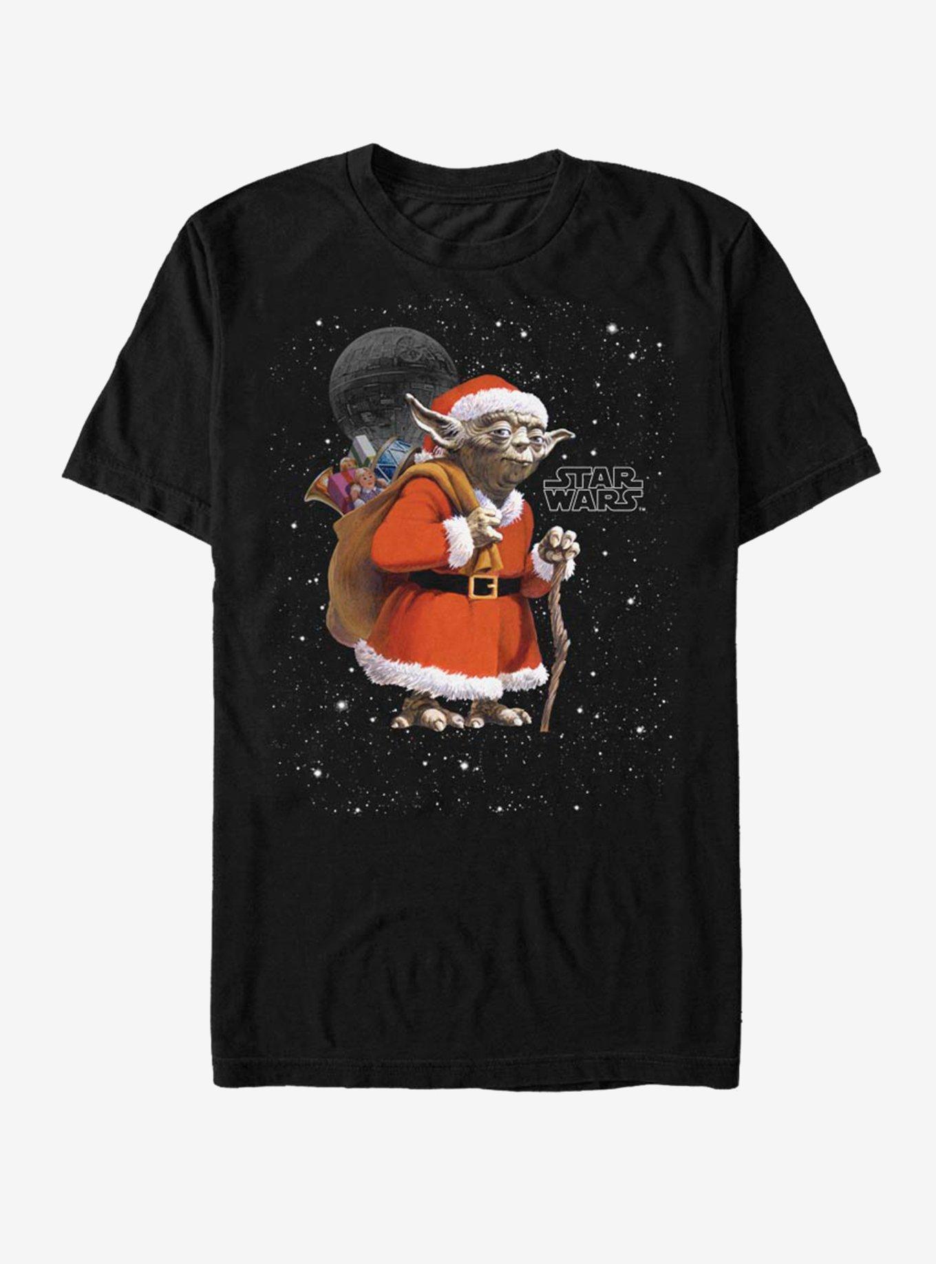 Star Wars Yoda Stars Night T-Shirt, BLACK, hi-res