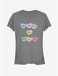 Star Wars Force Hearts Girls T-Shirt, CHARCOAL, hi-res
