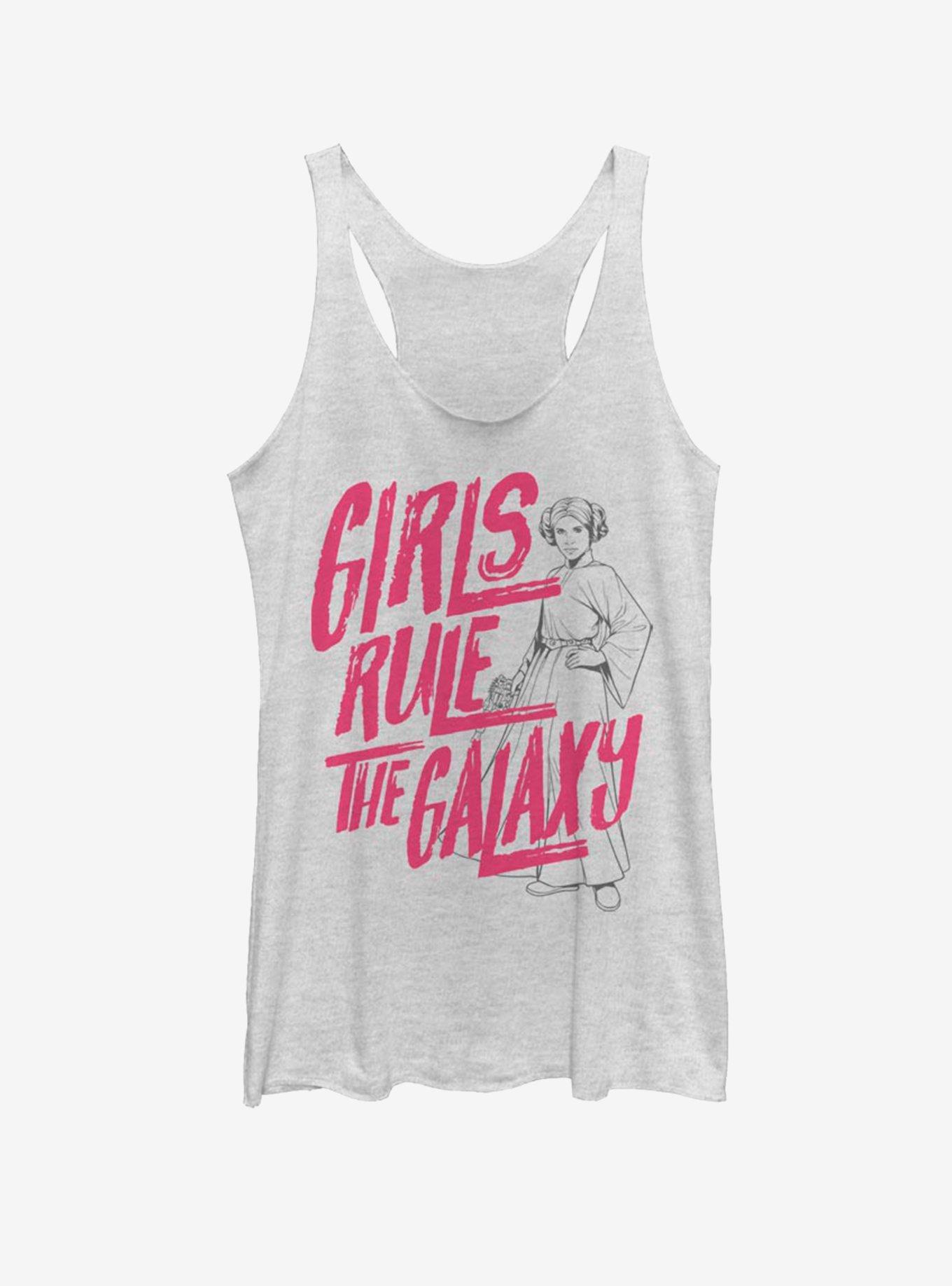 Star Wars Girls Rule Girls Tank, WHITE HTR, hi-res