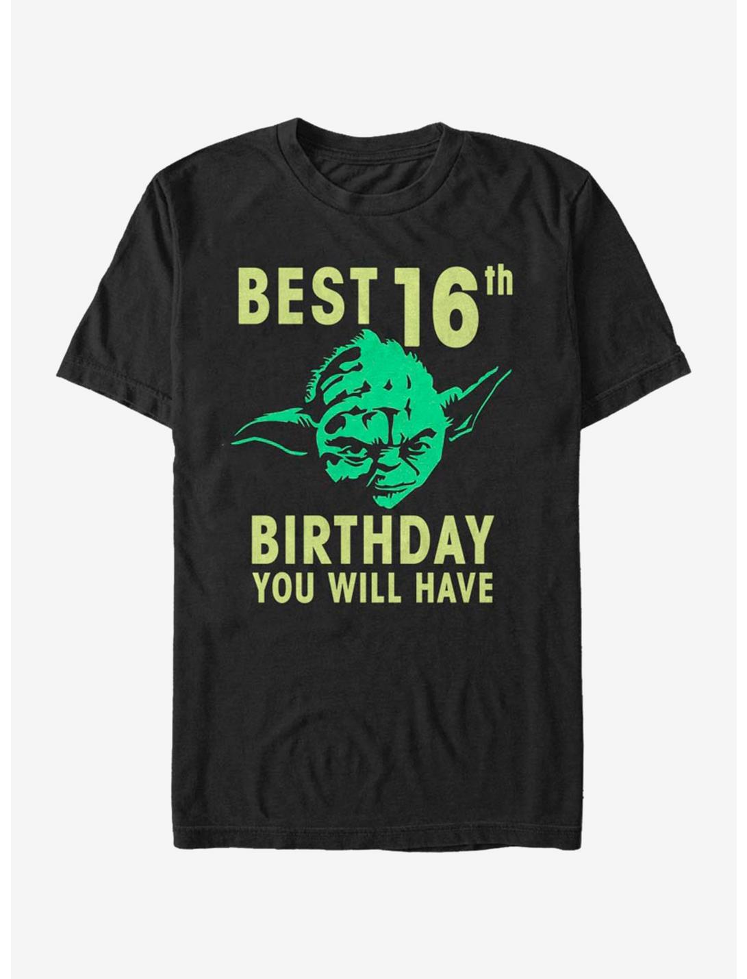 Star Wars Yoda Sixteenth T-Shirt, BLACK, hi-res