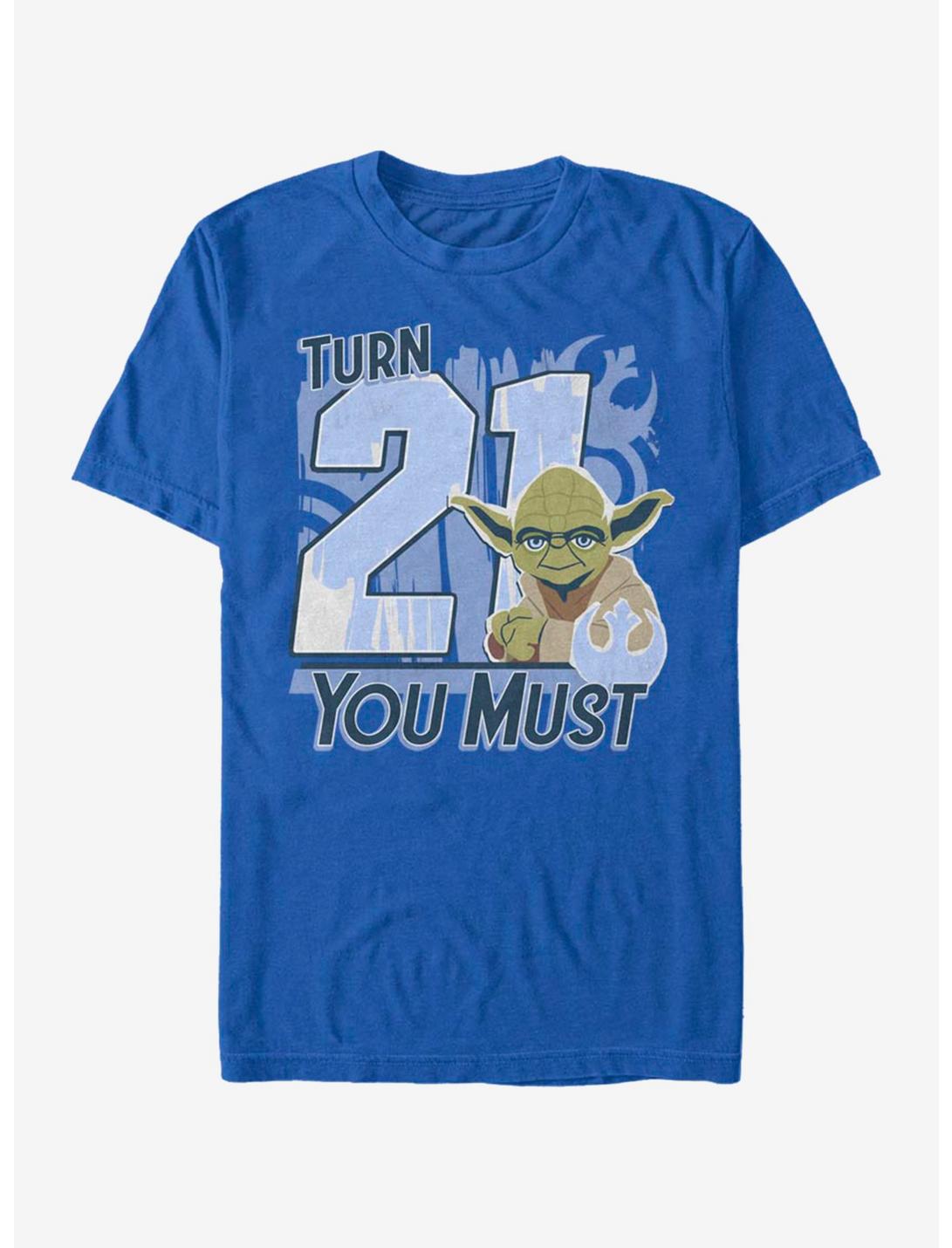 Star Wars Turn 21 You Must T-Shirt, ROYAL, hi-res