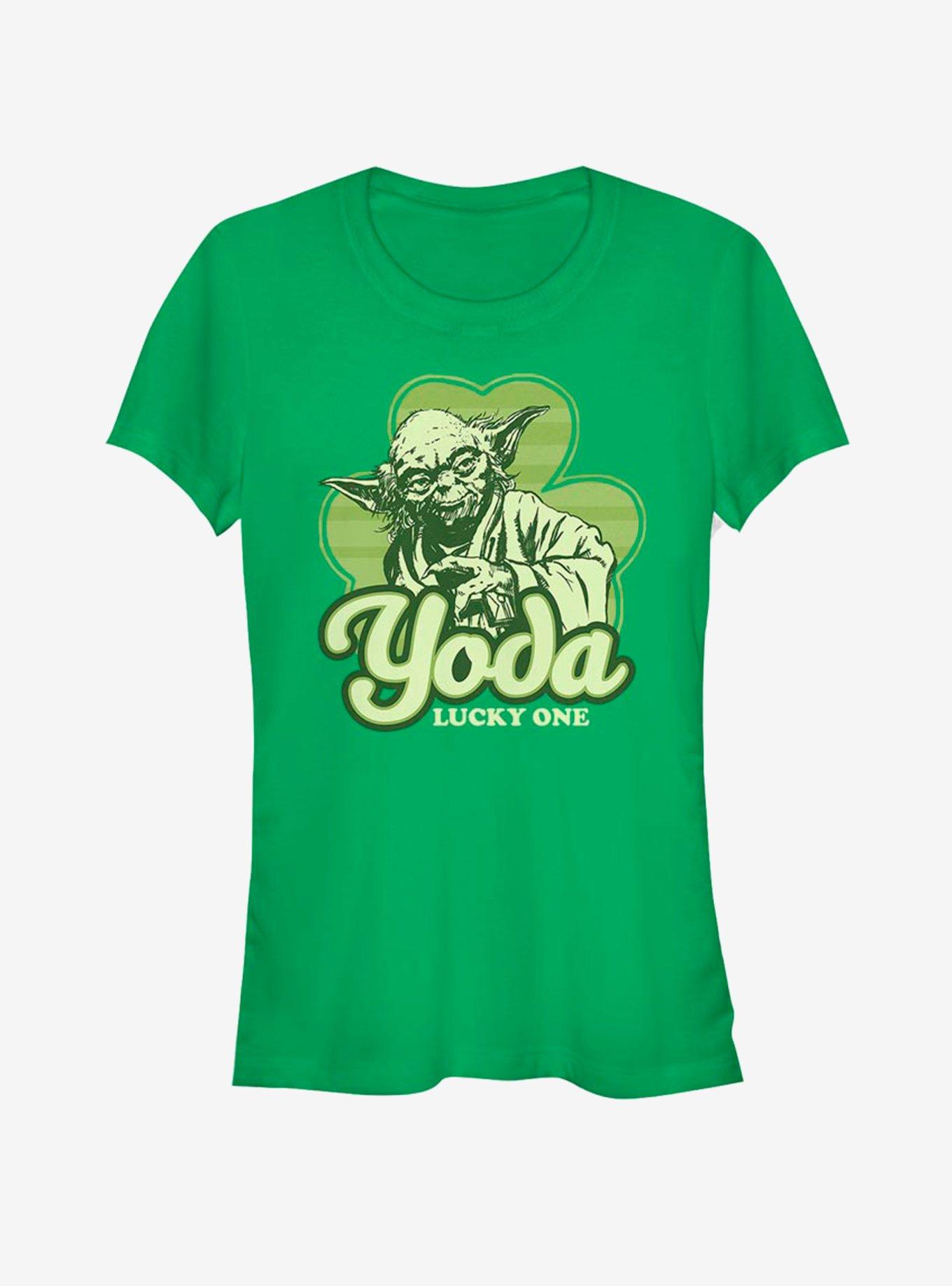 Star Wars Yoda Lucky Retro Girls T-Shirt, KELLY, hi-res