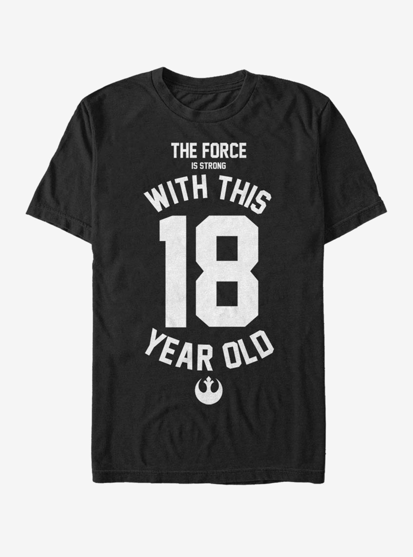 Star Wars Force Sensitive Eighteen T-Shirt, BLACK, hi-res
