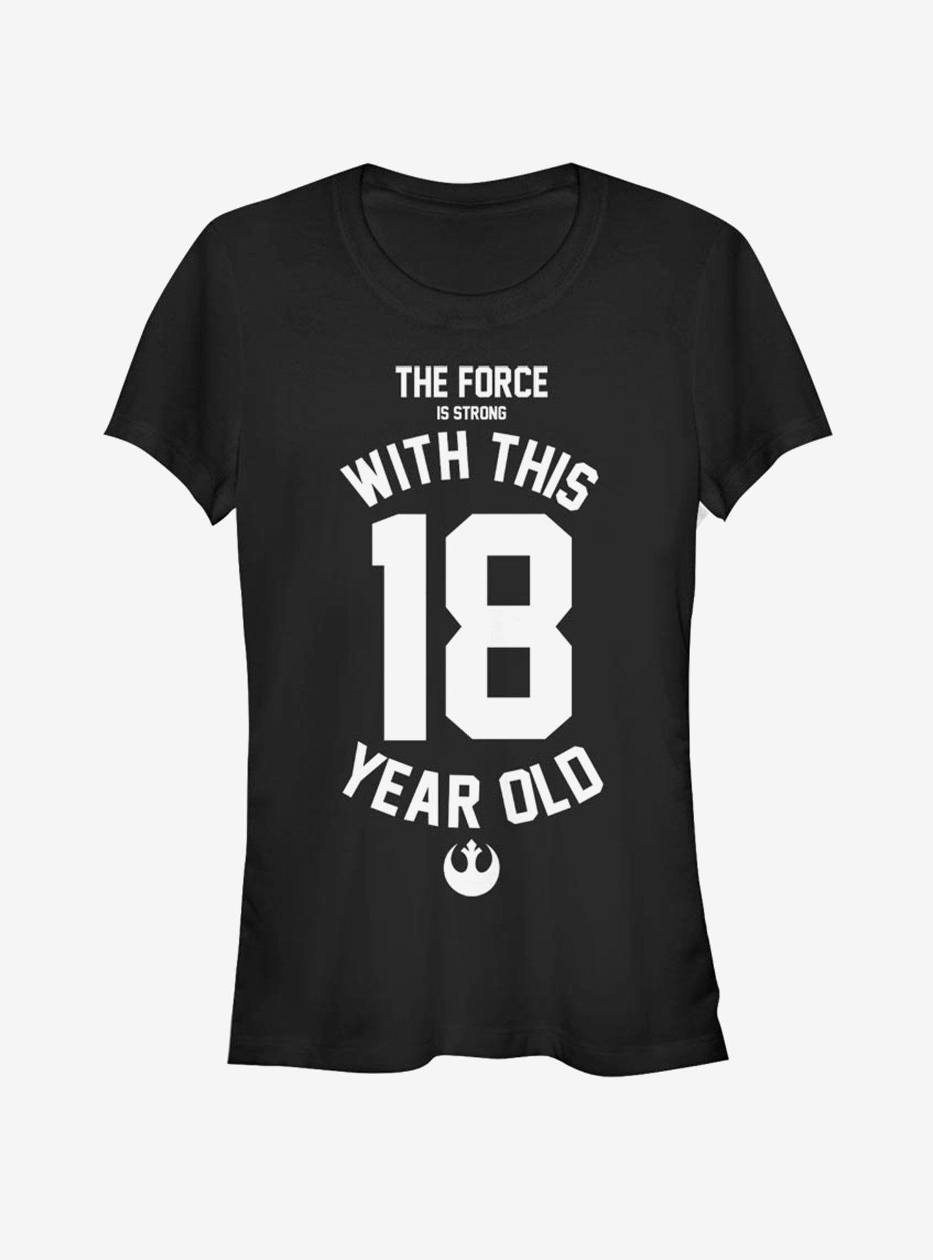 Star Wars Force Sensitive Eighteen Girls T-Shirt, BLACK, hi-res