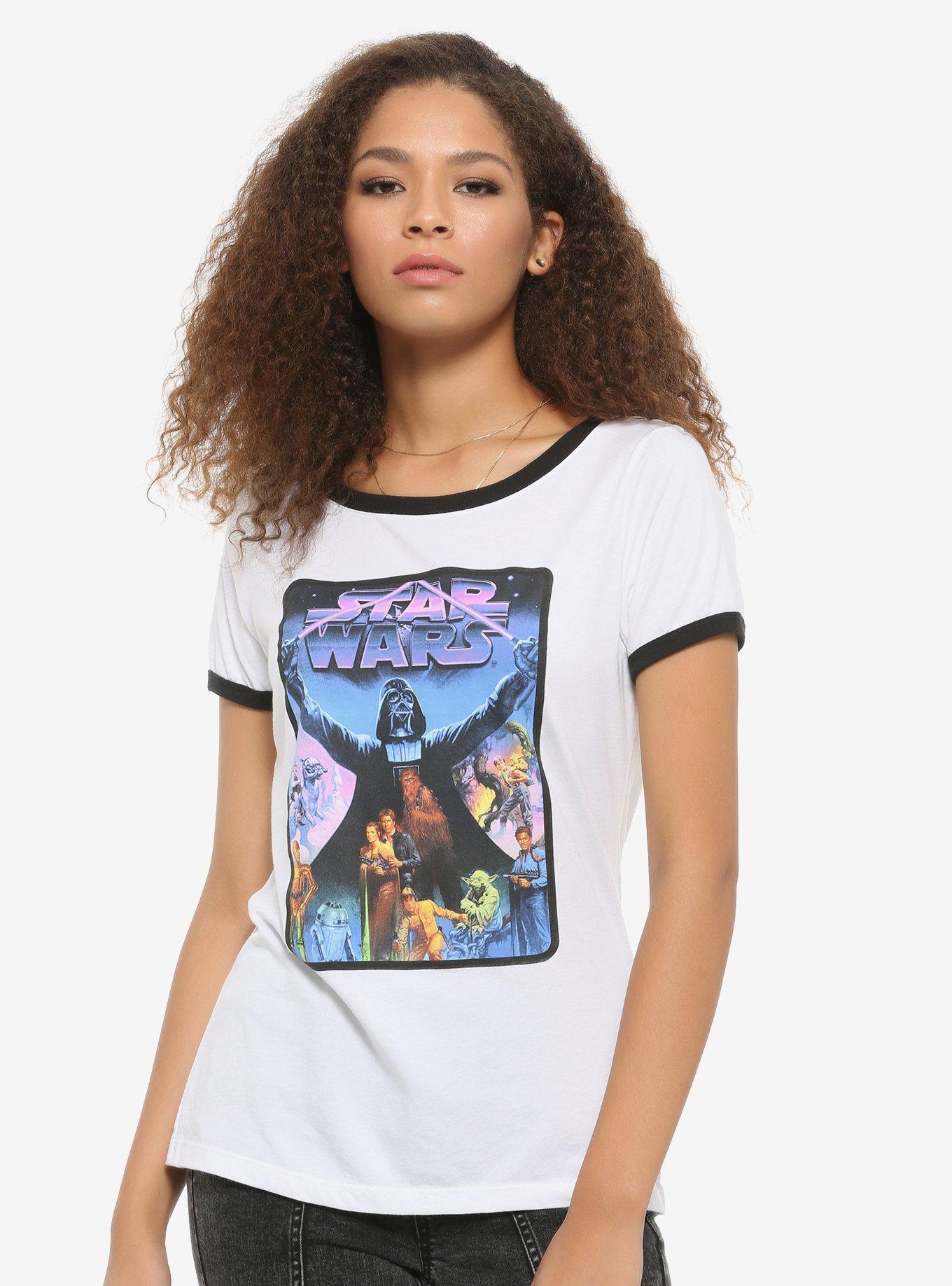 Her Universe Star Wars The Empire Strikes Back Poster Girls Ringer T-Shirt, MULTI, hi-res