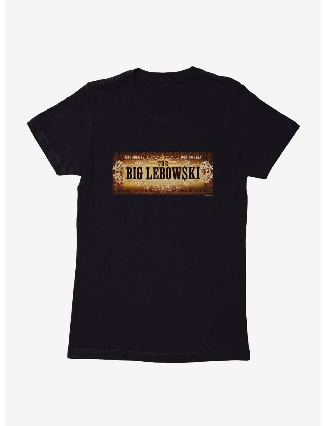 Big Lebowski Logo Credits Womens T-Shirt, BLACK, hi-res