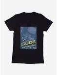 Big Lebowski The Dude Abides Bold Womens T-Shirt, BLACK, hi-res