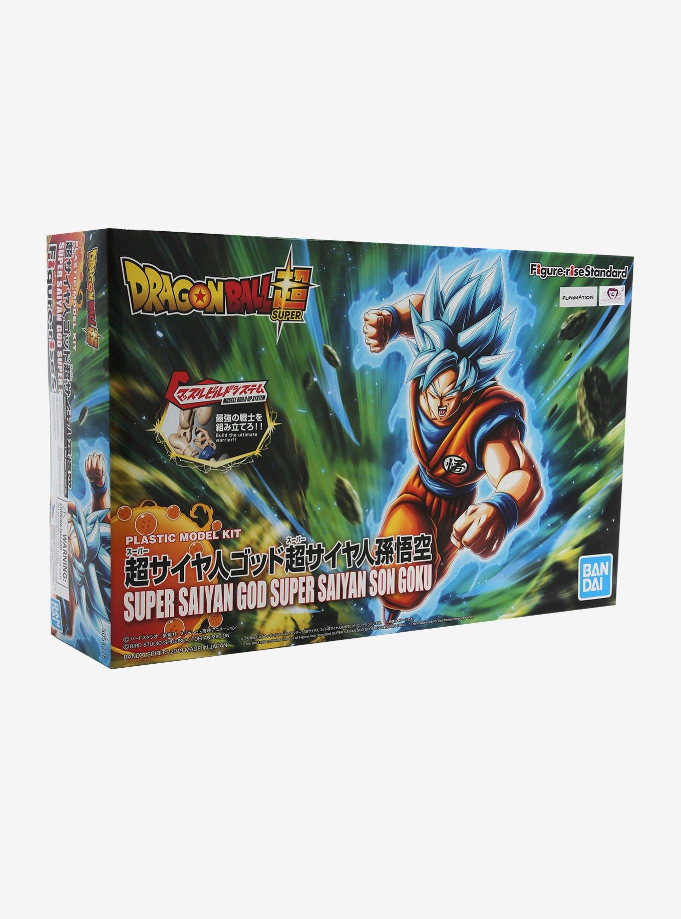 Bandai Dragon Ball Z Super Saiyan God Super Saiyan Son Goku Figure-Rise Standard Model Kit, , hi-res