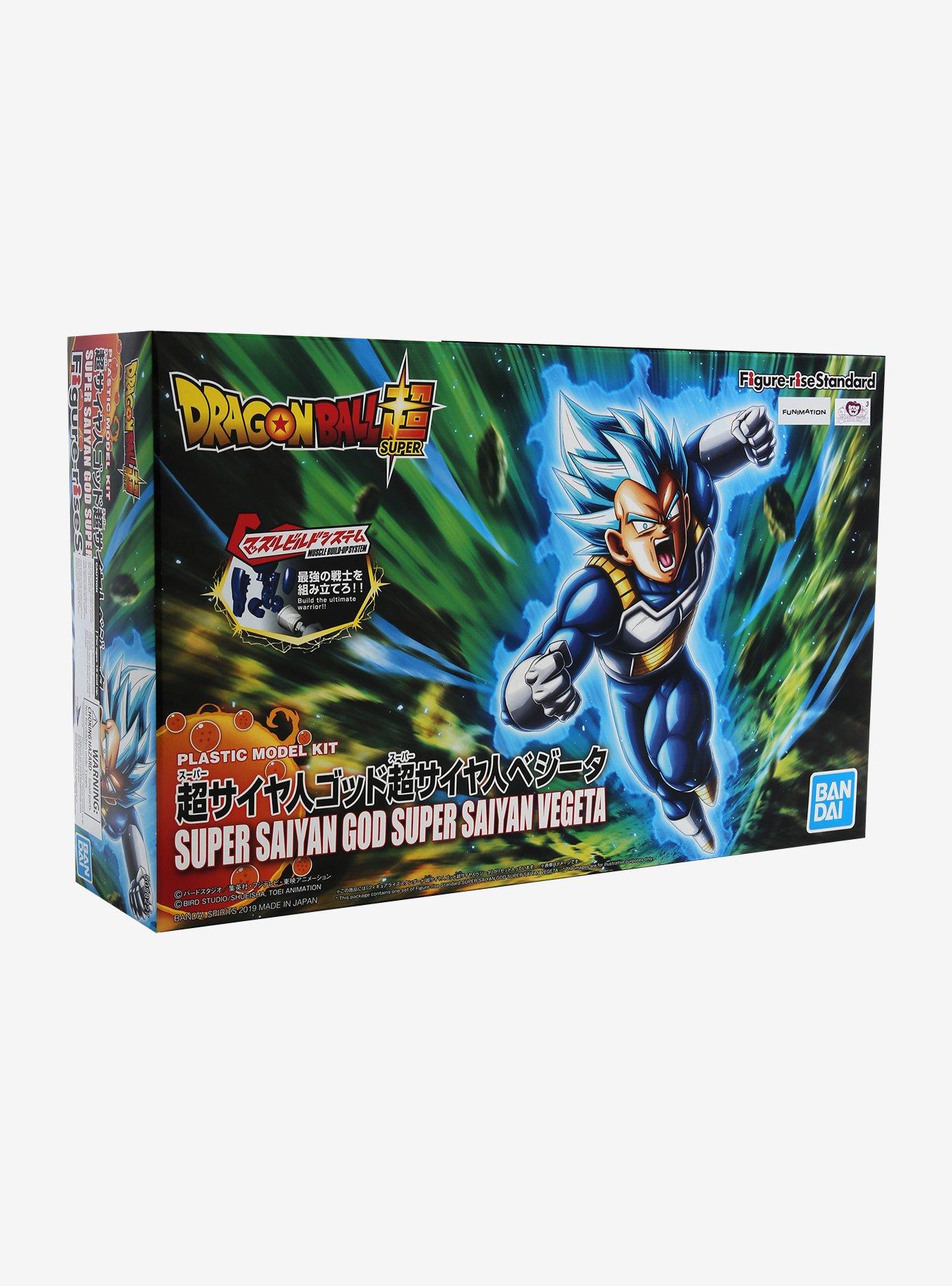Bandai Dragon Ball Z Super Saiyan God Super Saiyan Vegeta Figure-Rise Standard Model Kit, , hi-res