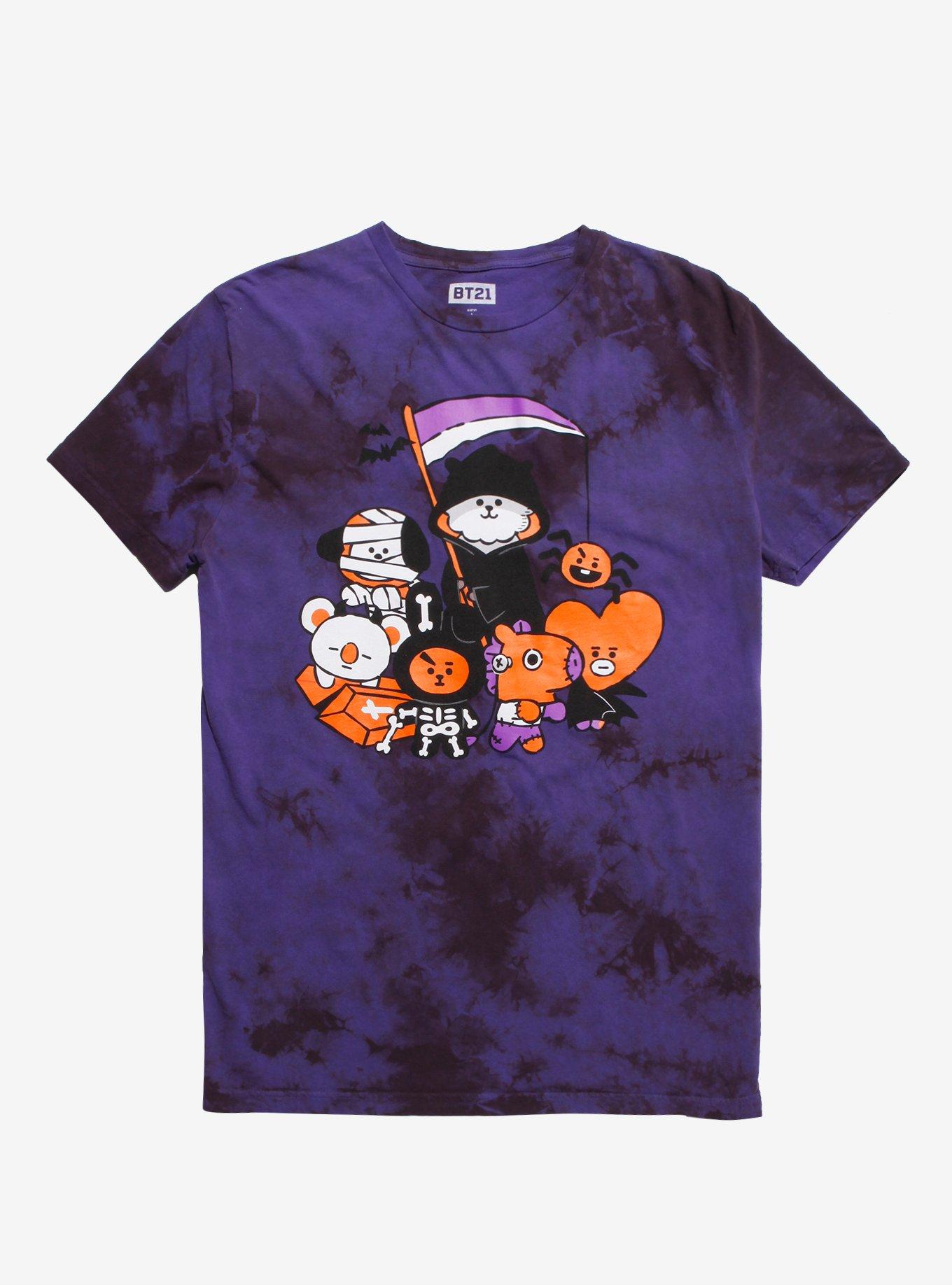 BT21 Halloween Tie-Dye T-Shirt, MULTI, hi-res