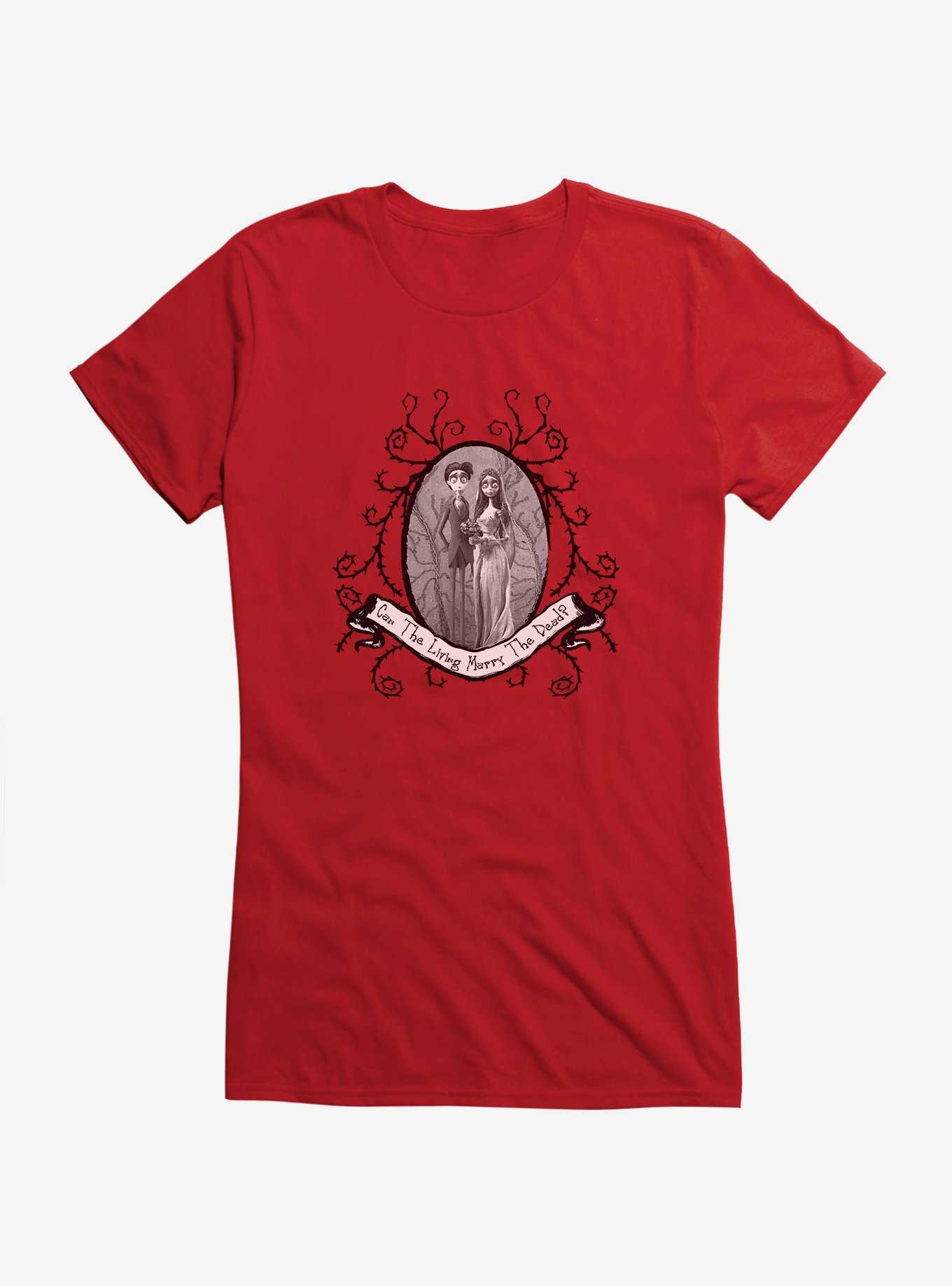 Corpse Bride Emily And Victor Portrait Girls T-Shirt, , hi-res