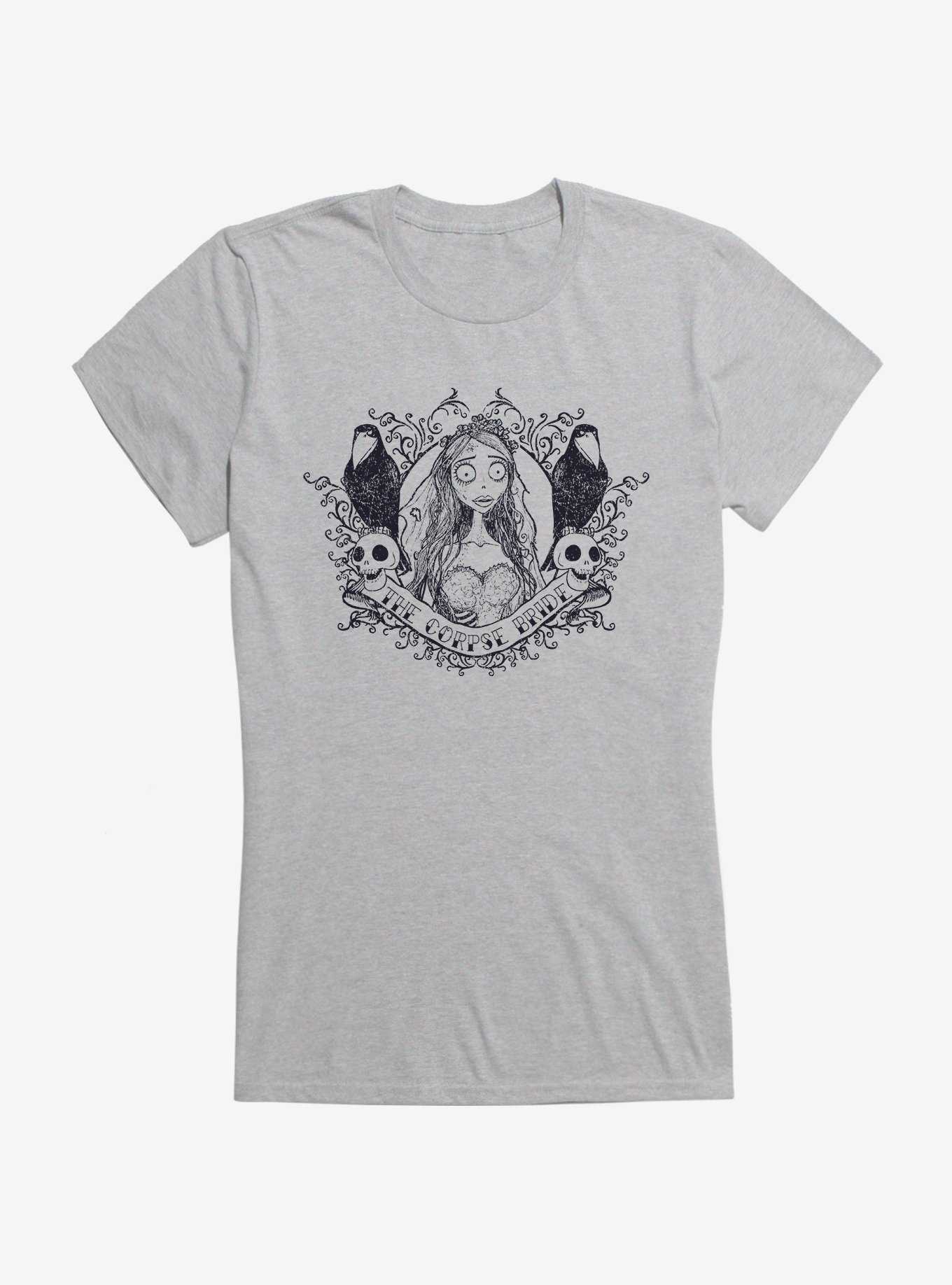 Corpse Bride Emily The Corpse Bride Girls T-Shirt, HEATHER, hi-res