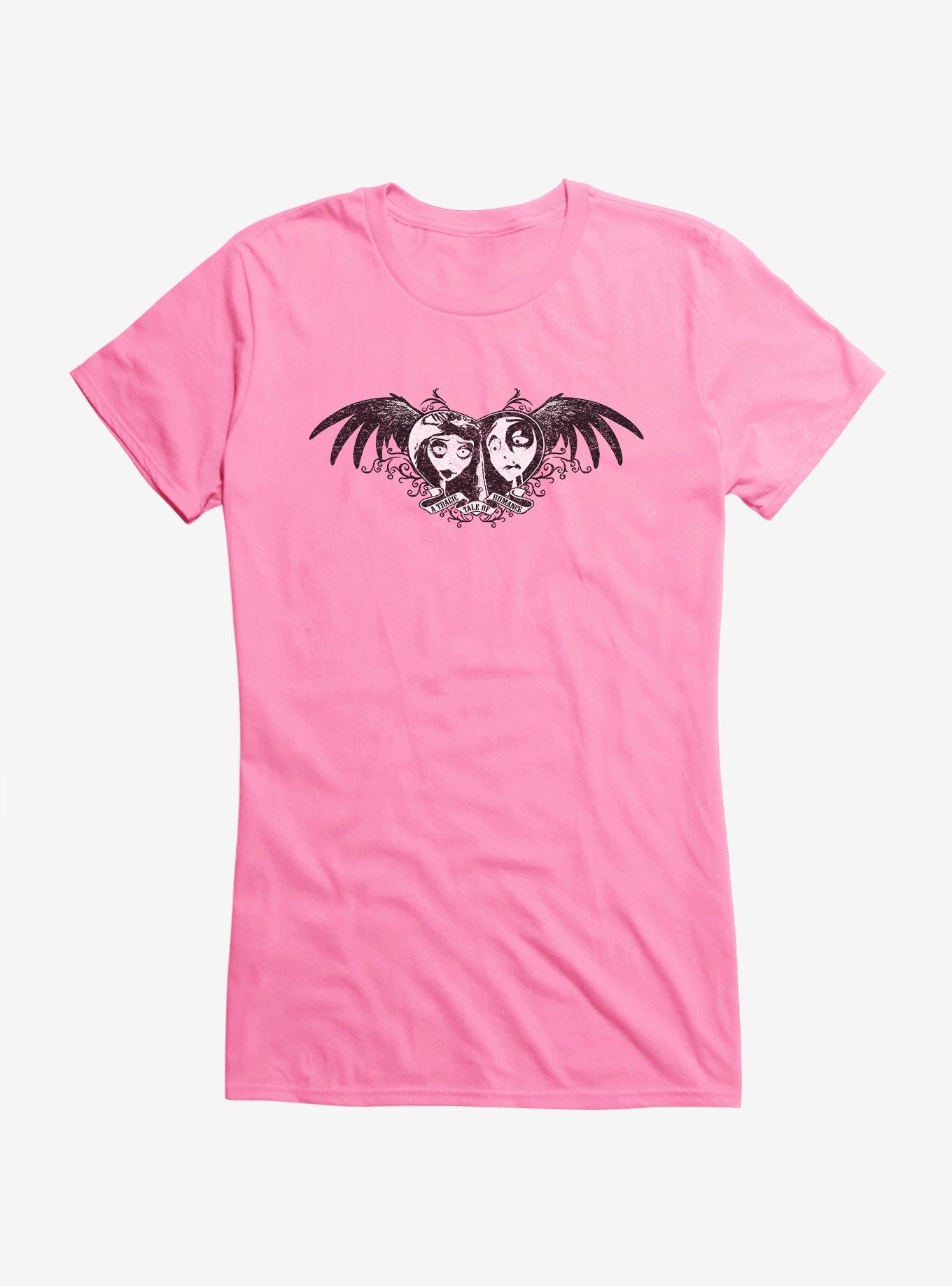 Corpse Bride Tragic Tale Of Romance Girls T-Shirt, CHARITY PINK, hi-res