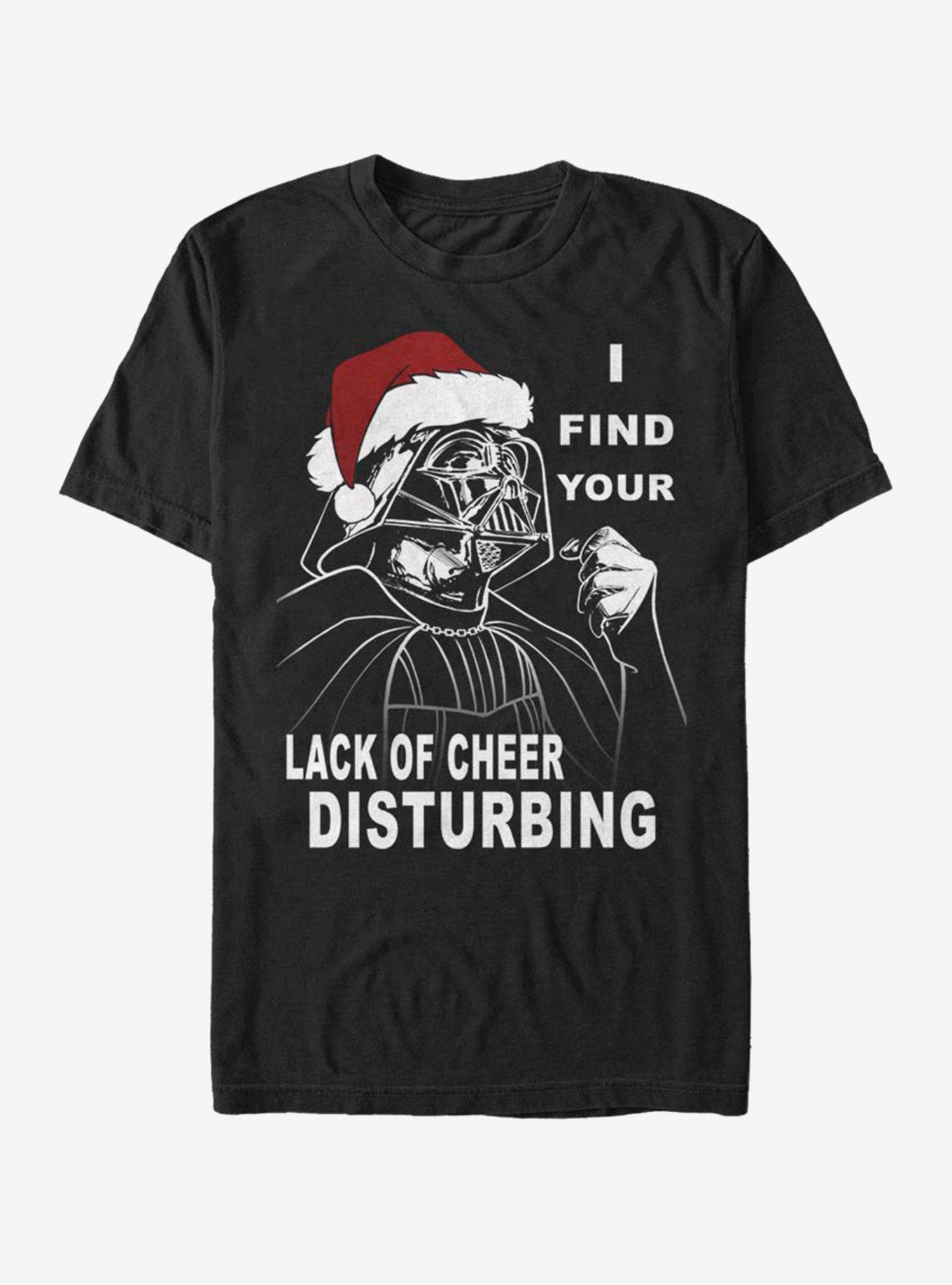 Star Wars Vader Lack Of Cheer T-Shirt, BLACK, hi-res
