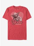 Star Wars Yoda Heart T-Shirt, RED HTR, hi-res