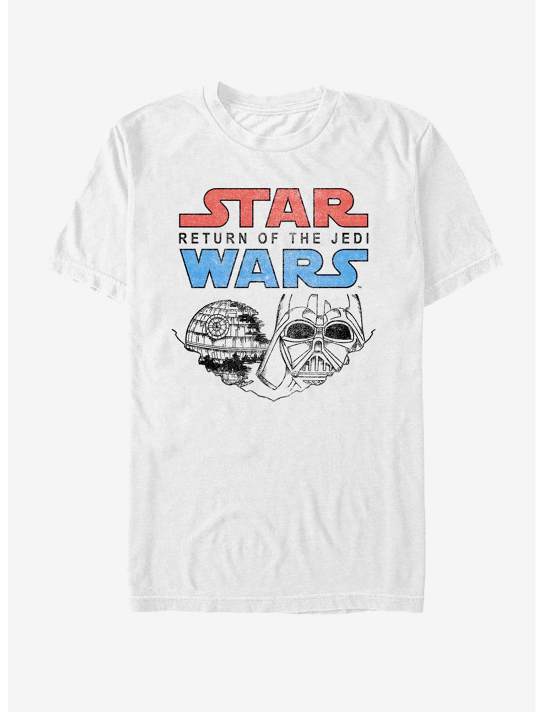 Star Wars Episode VI Return Of The Jedi Coloring Page T-Shirt, WHITE, hi-res