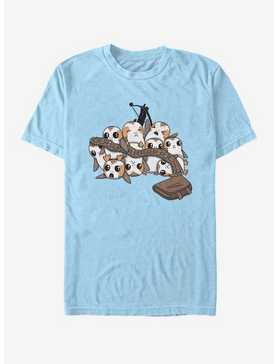 Star Wars Porg Pile and Chewbacca Accessories T-Shirt, , hi-res