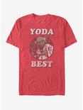 Star Wars Yoda Best T-Shirt, RED HTR, hi-res