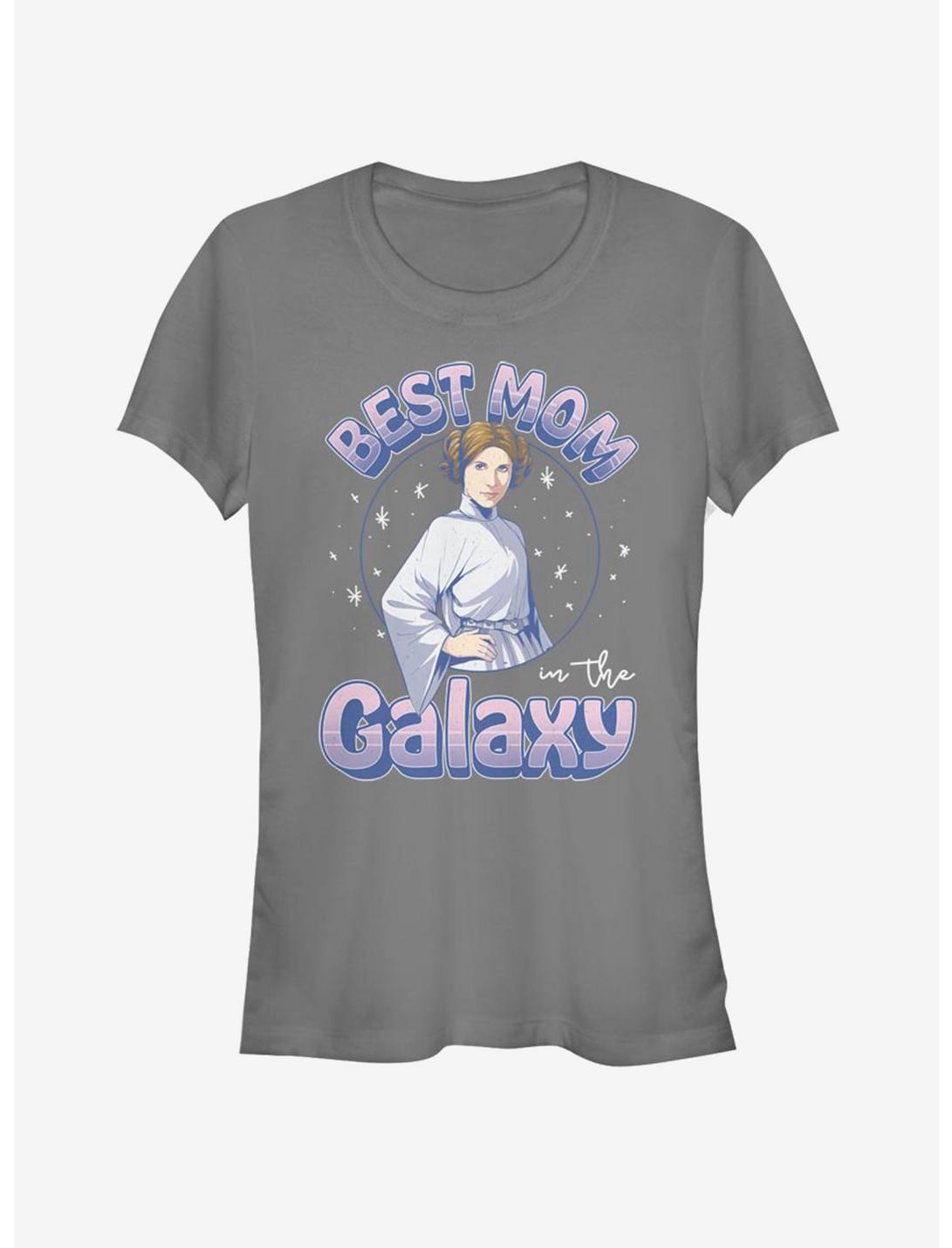 Star Wars Best Mom In Galaxy Girls T-Shirt, CHARCOAL, hi-res