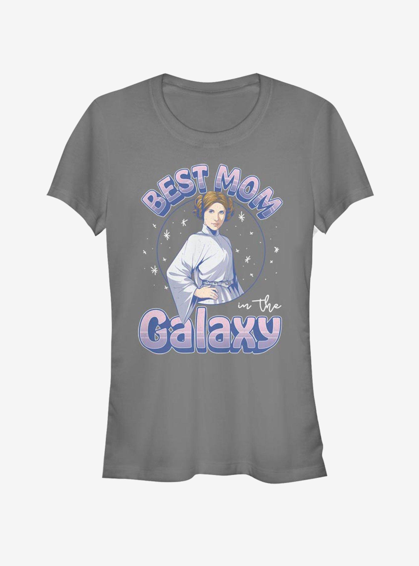 Star Wars Best Mom In Galaxy Girls T-Shirt, CHARCOAL, hi-res