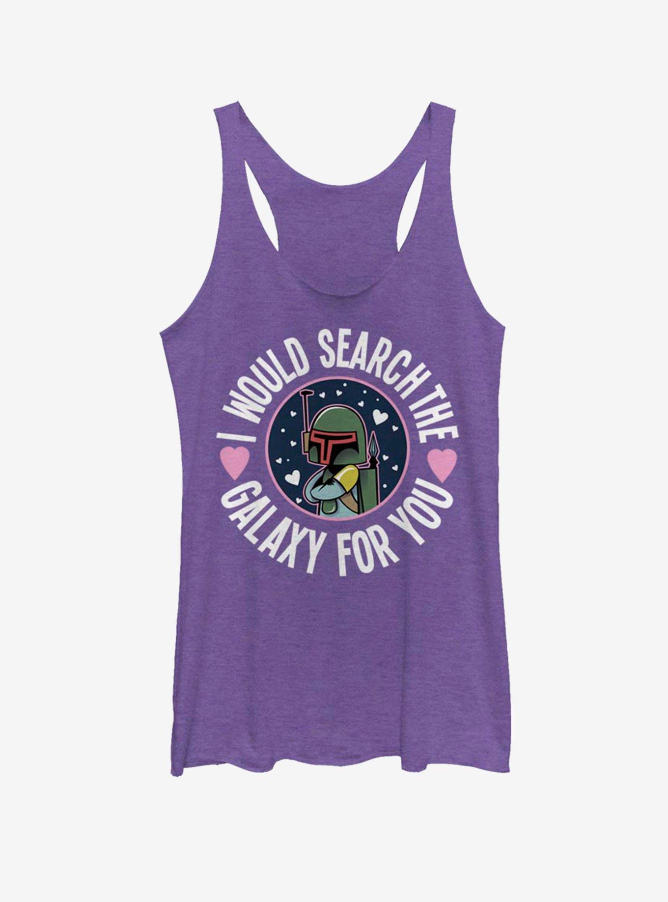 Star Wars Search The Galaxy Girls Tank, PUR HTR, hi-res