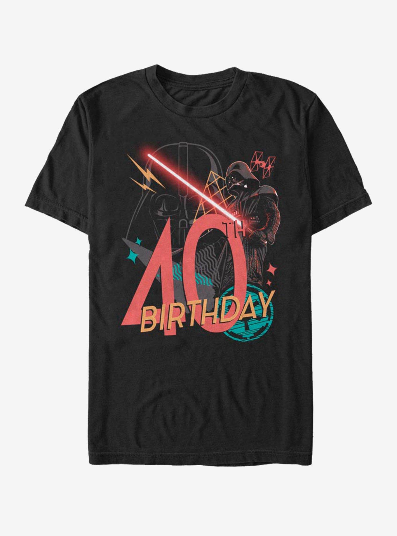 Star Wars Vader 40th B-Day T-Shirt, BLACK, hi-res