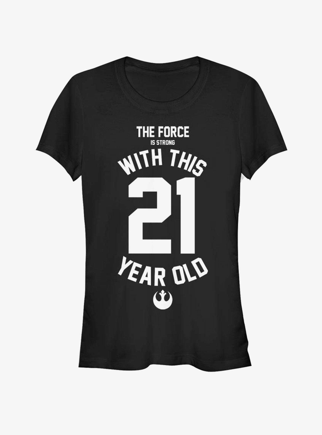 Star Wars Force Sensitive Twenty One Girls T-Shirt, BLACK, hi-res