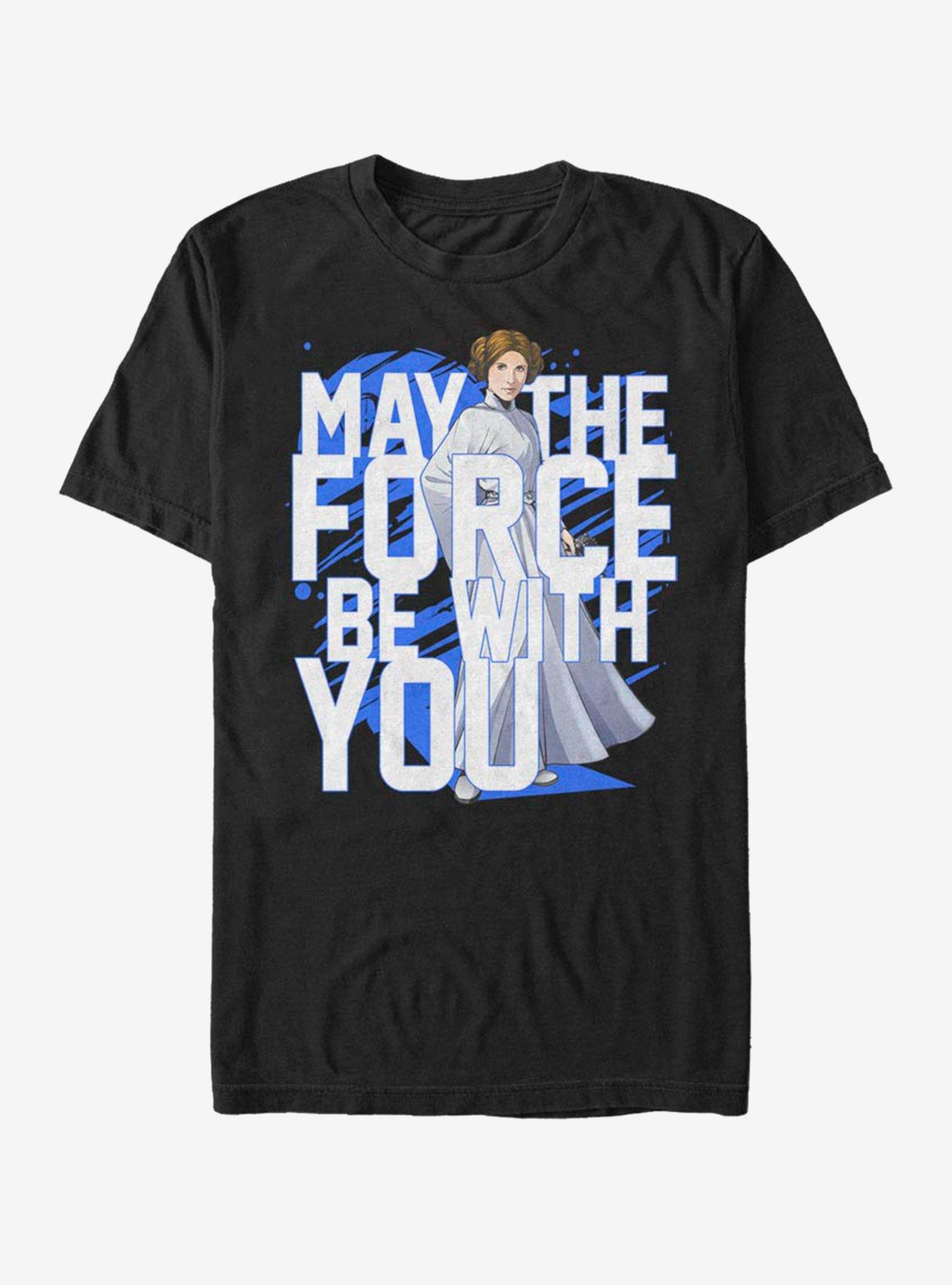 Star Wars Force Stack Leia T-Shirt, BLACK, hi-res