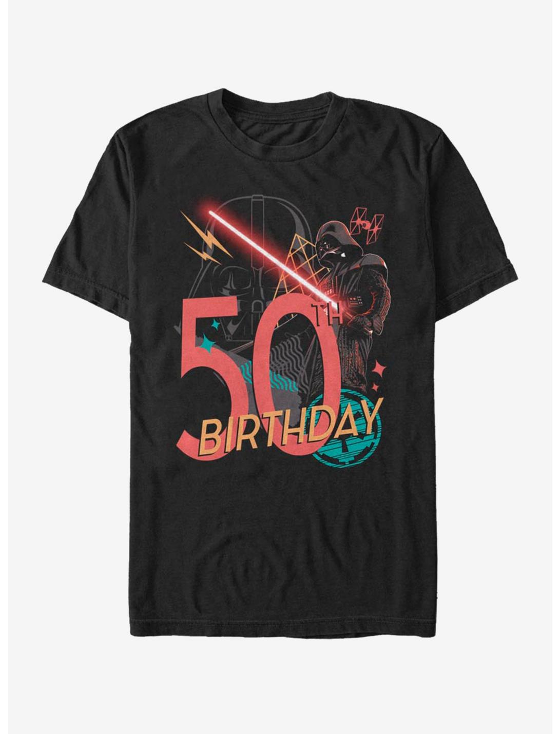 Star Wars Vader 50th B-Day T-Shirt, BLACK, hi-res