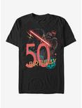 Star Wars Vader 50th B-Day T-Shirt, BLACK, hi-res
