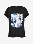 Star Wars Force Stack Leia Girls T-Shirt, BLACK, hi-res