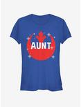 Star Wars Overlay Aunt Girls T-Shirt, ROYAL, hi-res