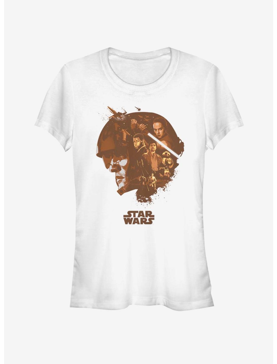 Star Wars Poe Head Fill Girls T-Shirt, WHITE, hi-res