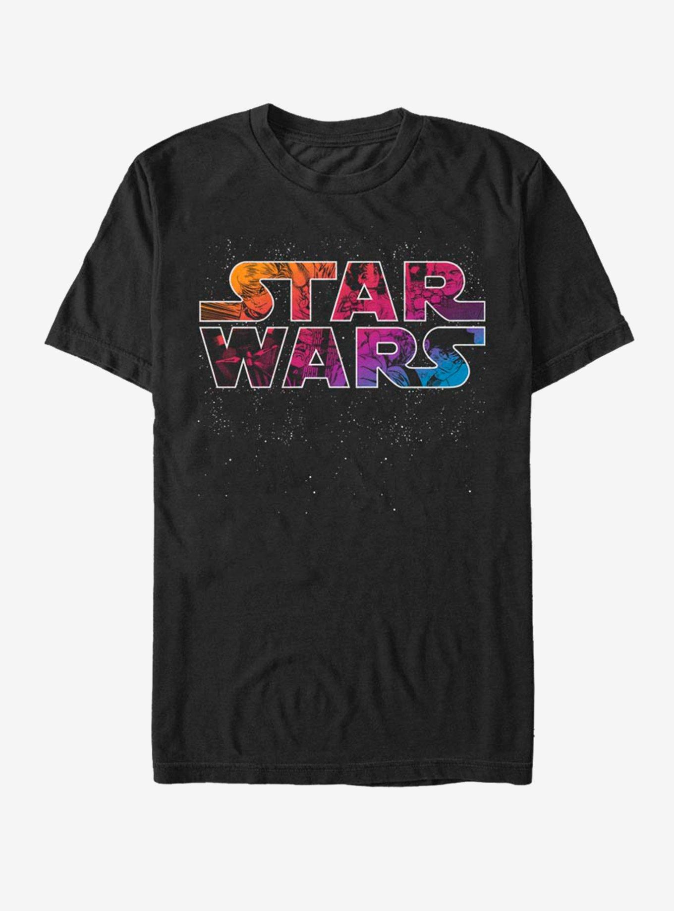 Star Wars Anime Glow Logo T-Shirt - BLACK | Hot Topic