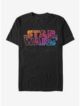 Star Wars Anime Glow Logo T-Shirt, BLACK, hi-res