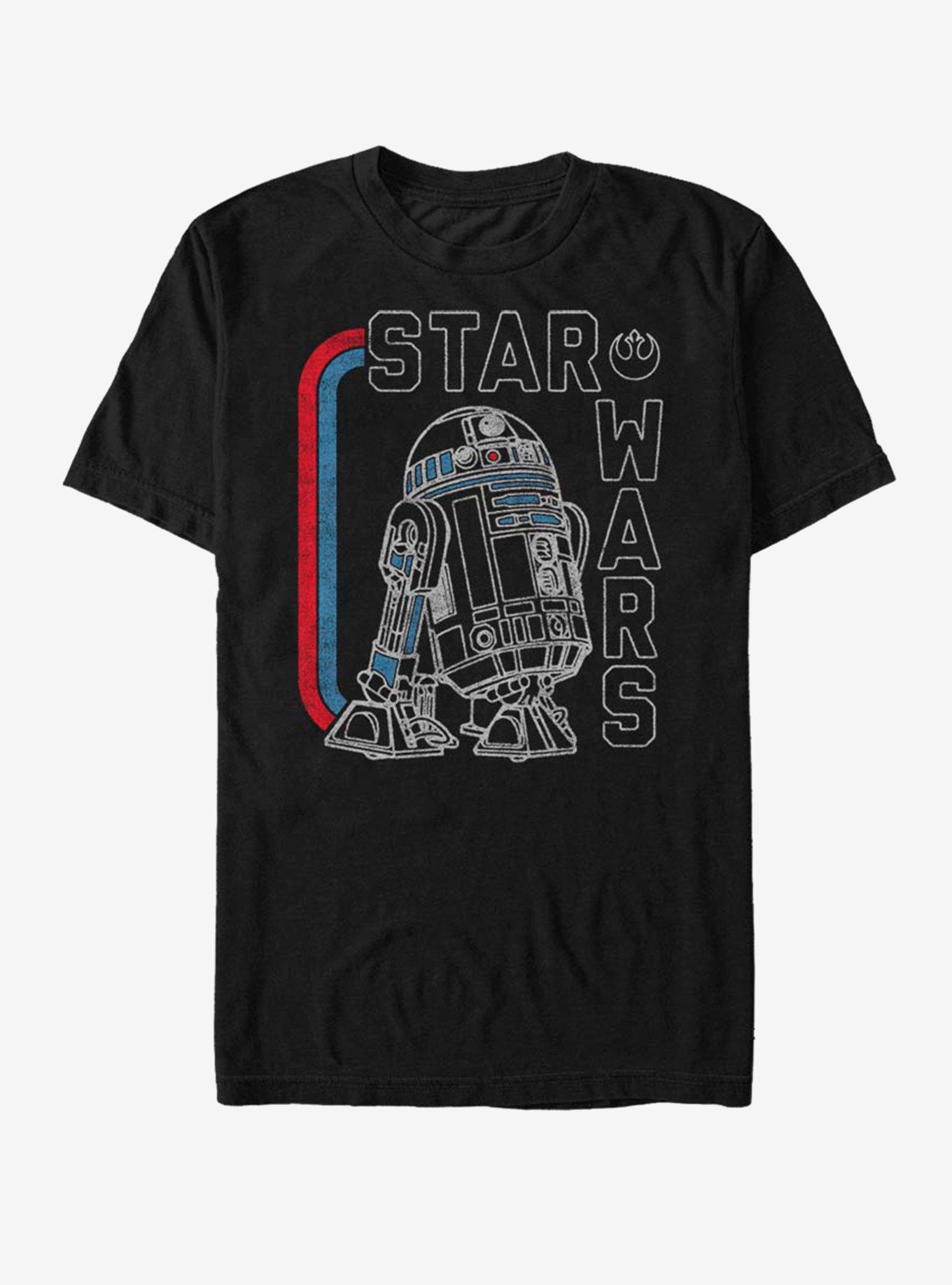 Star Wars R2D2 Invert T-Shirt, BLACK, hi-res