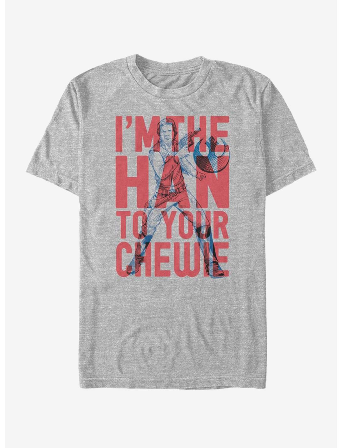 Star Wars Han to Chewie T-Shirt, ATH HTR, hi-res