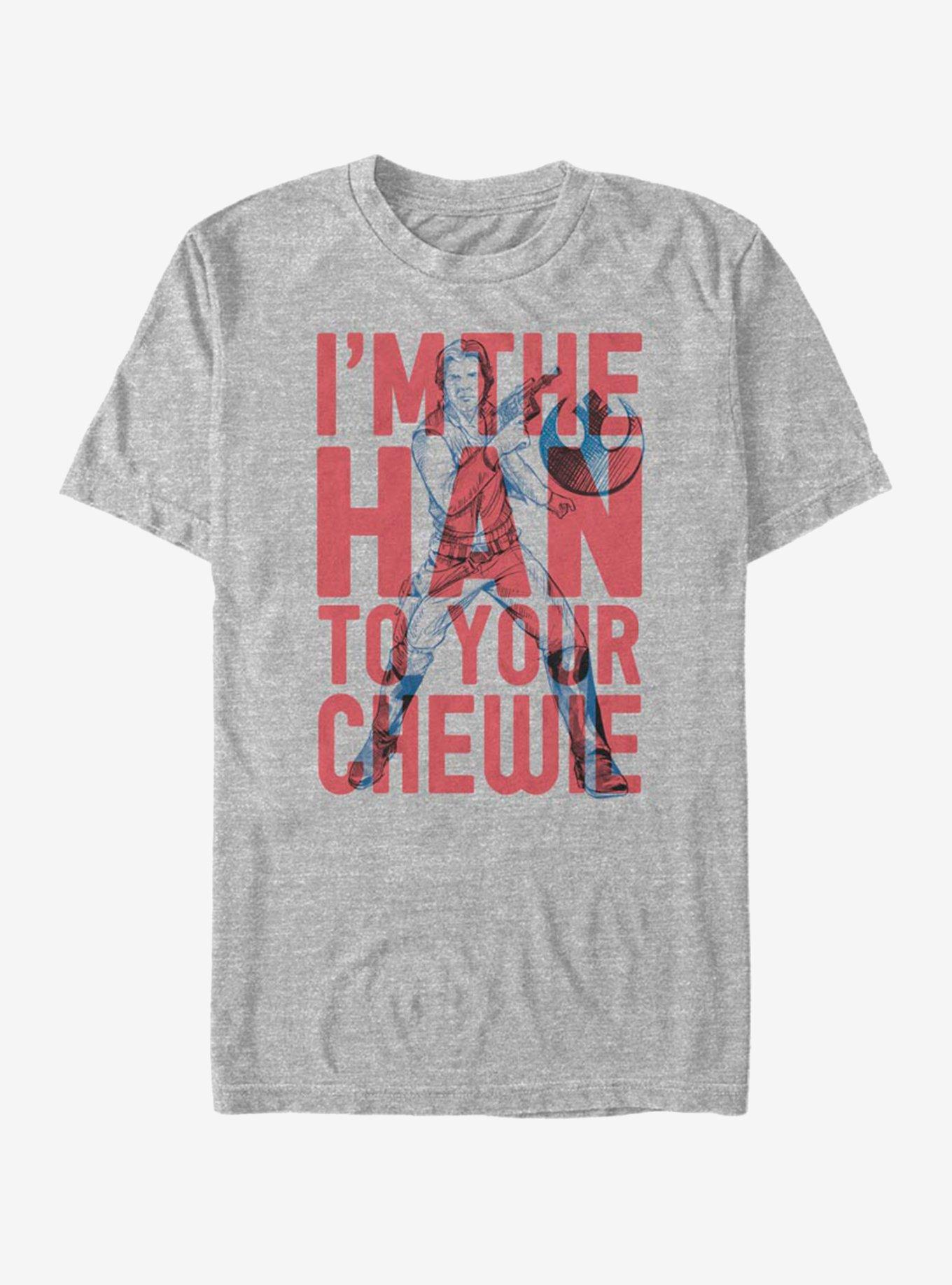 Star Wars Han to Chewie T-Shirt, ATH HTR, hi-res