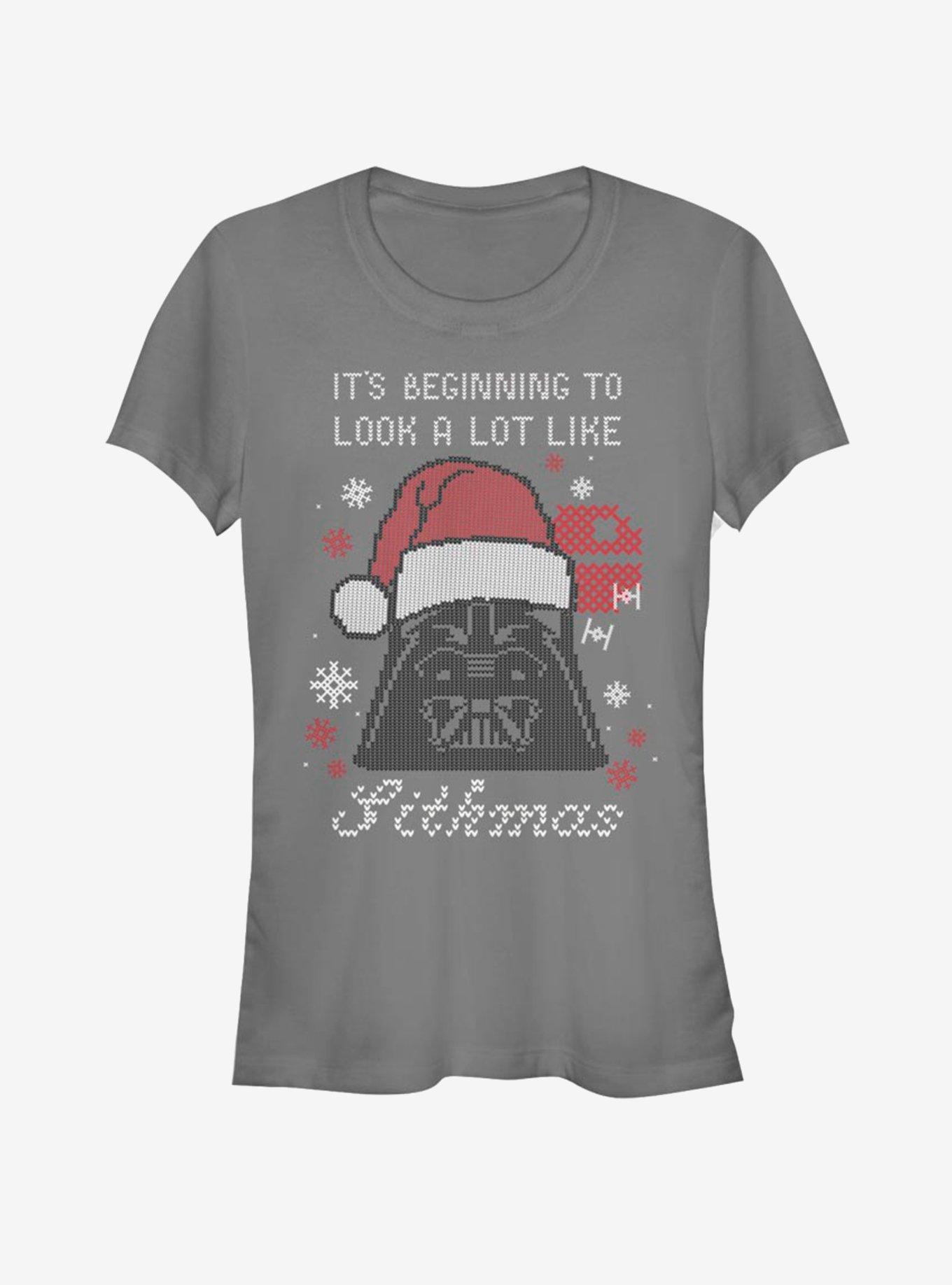 Star Wars Beginning To Look Like Sithmas Girls T-Shirt, CHARCOAL, hi-res