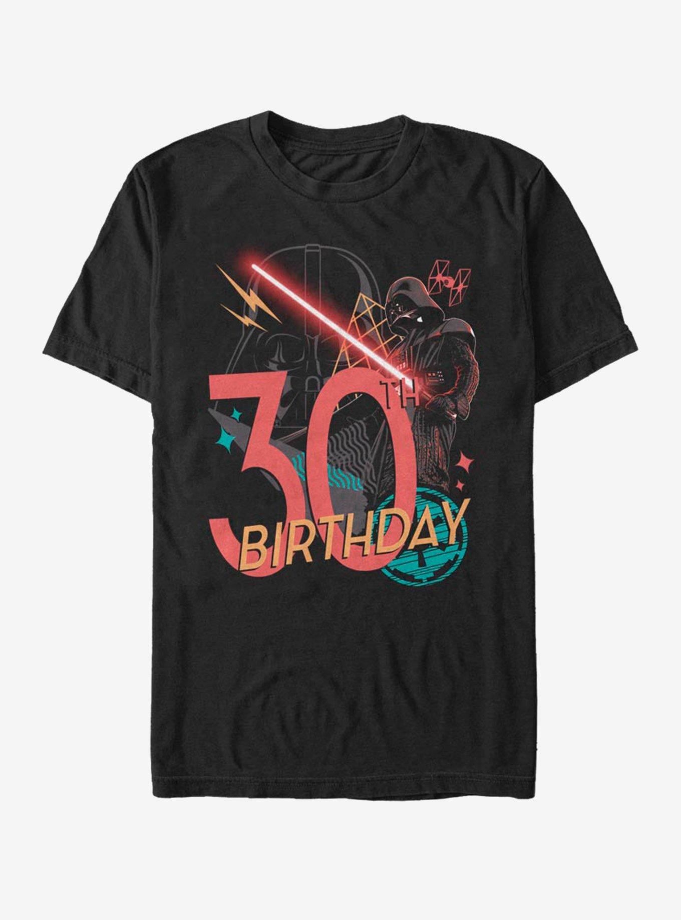 Star Wars Vader 30th B-Day T-Shirt, BLACK, hi-res
