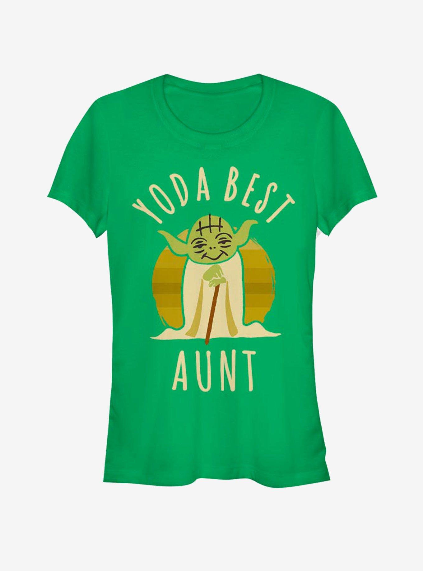 Star Wars Best Aunt Yoda Says Girls T-Shirt, KELLY, hi-res