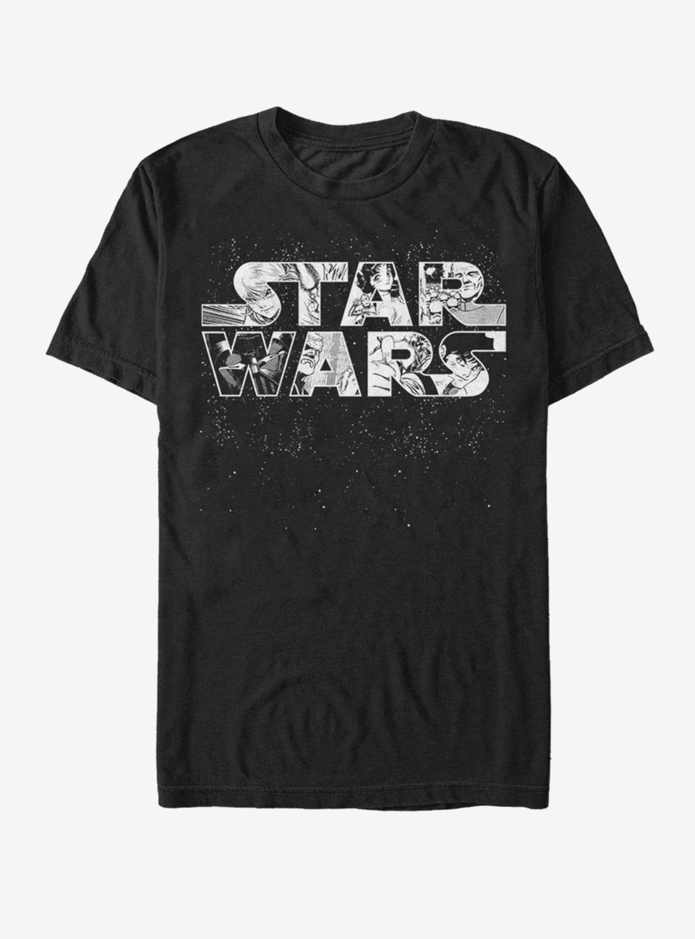 Star Wars Anime Logo T-Shirt - BLACK | Hot Topic