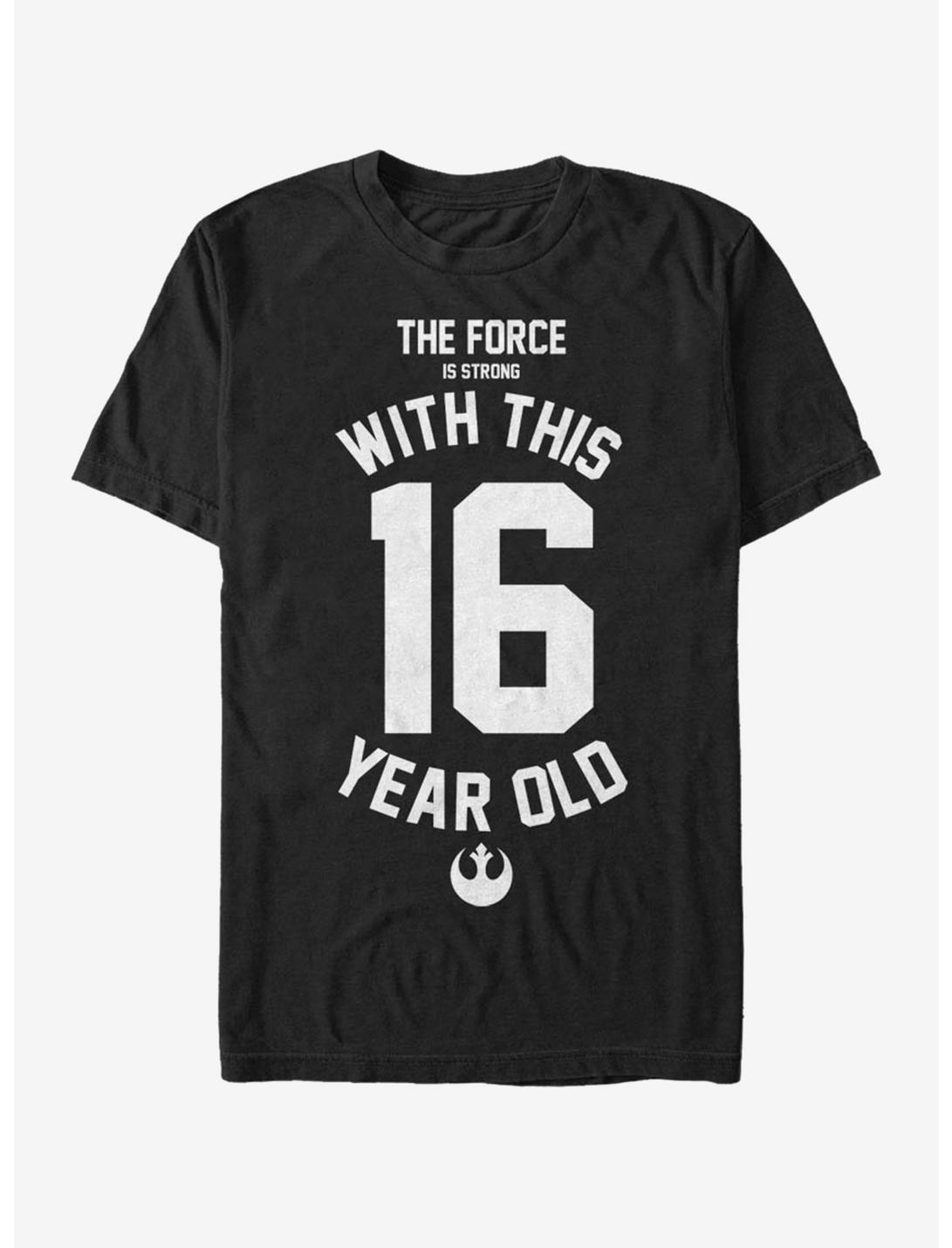 Star Wars Force Sensitive Sixteen T-Shirt, BLACK, hi-res