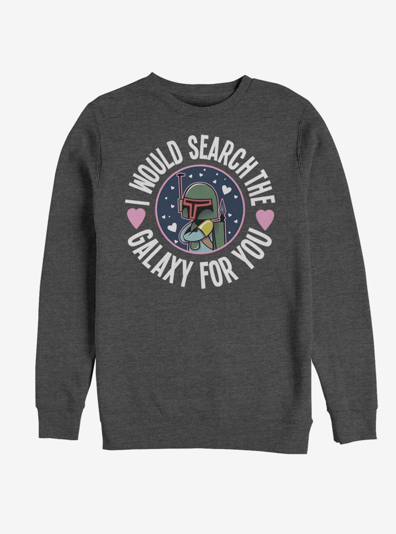 Star Wars Search The Galaxy Sweatshirt, CHAR HTR, hi-res