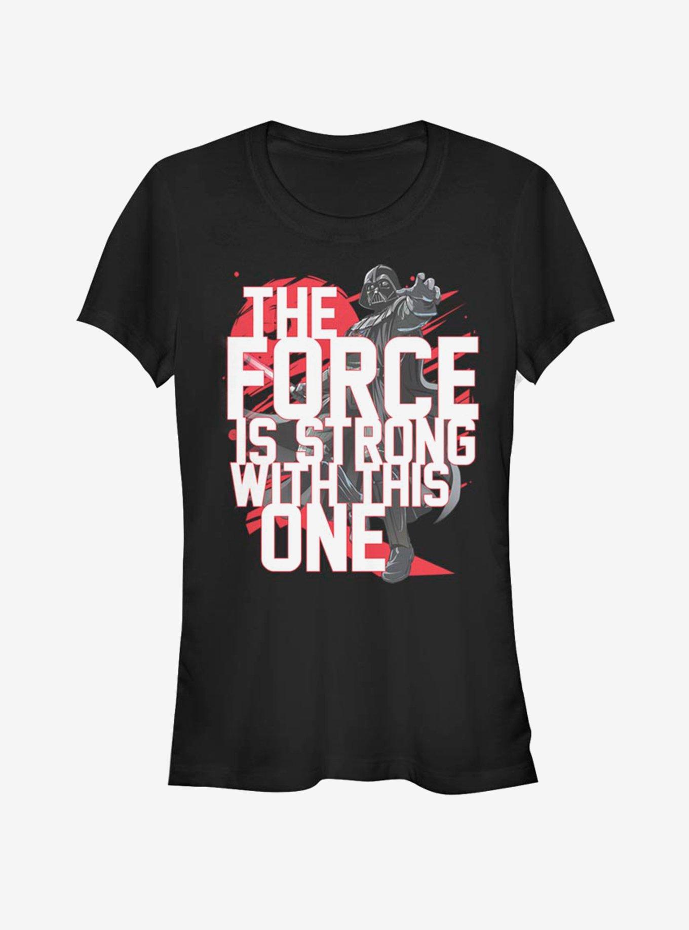 Star Wars Force Stack Vader Girls T-Shirt, BLACK, hi-res