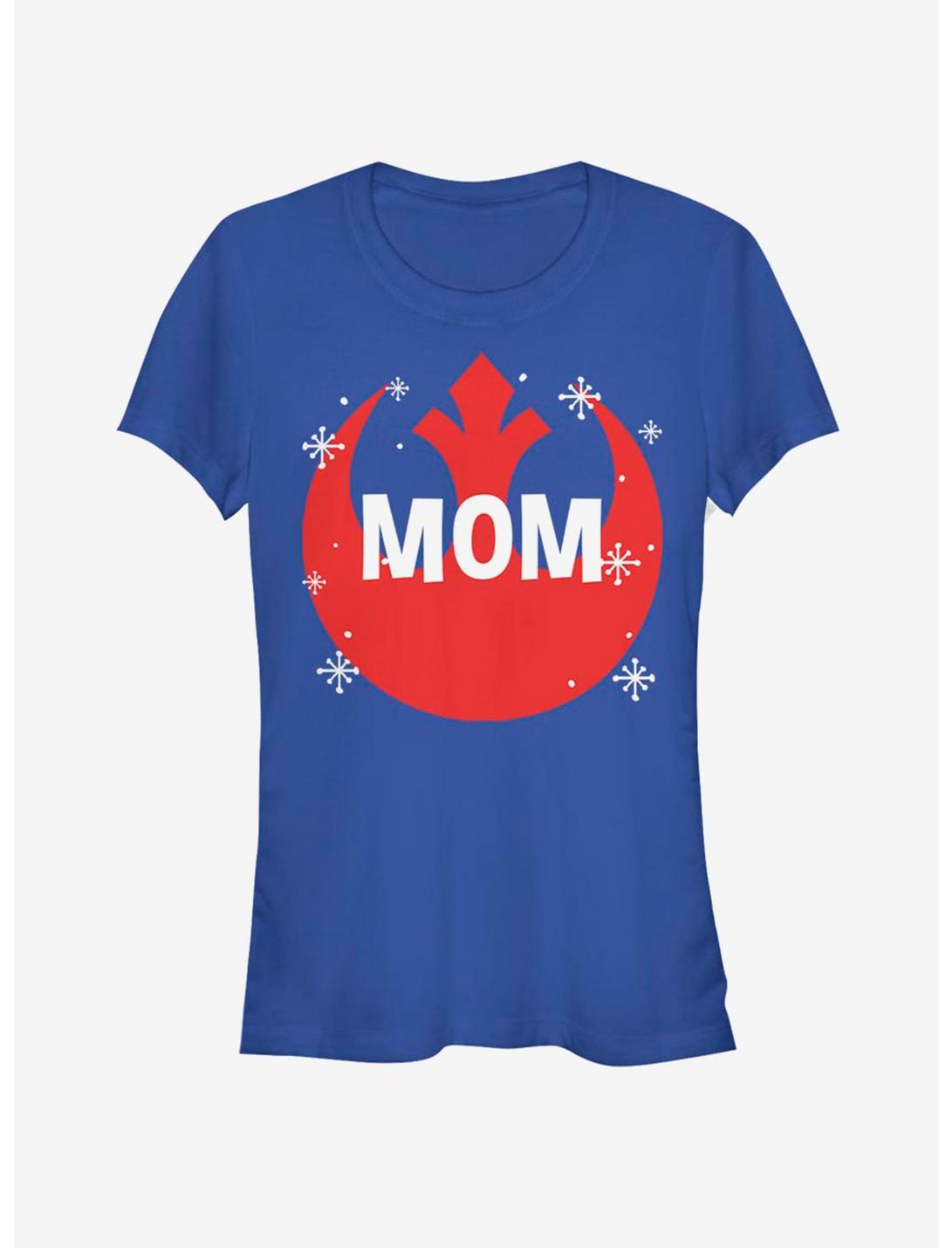 Star Wars Overlay Mom Girls T-Shirt, ROYAL, hi-res