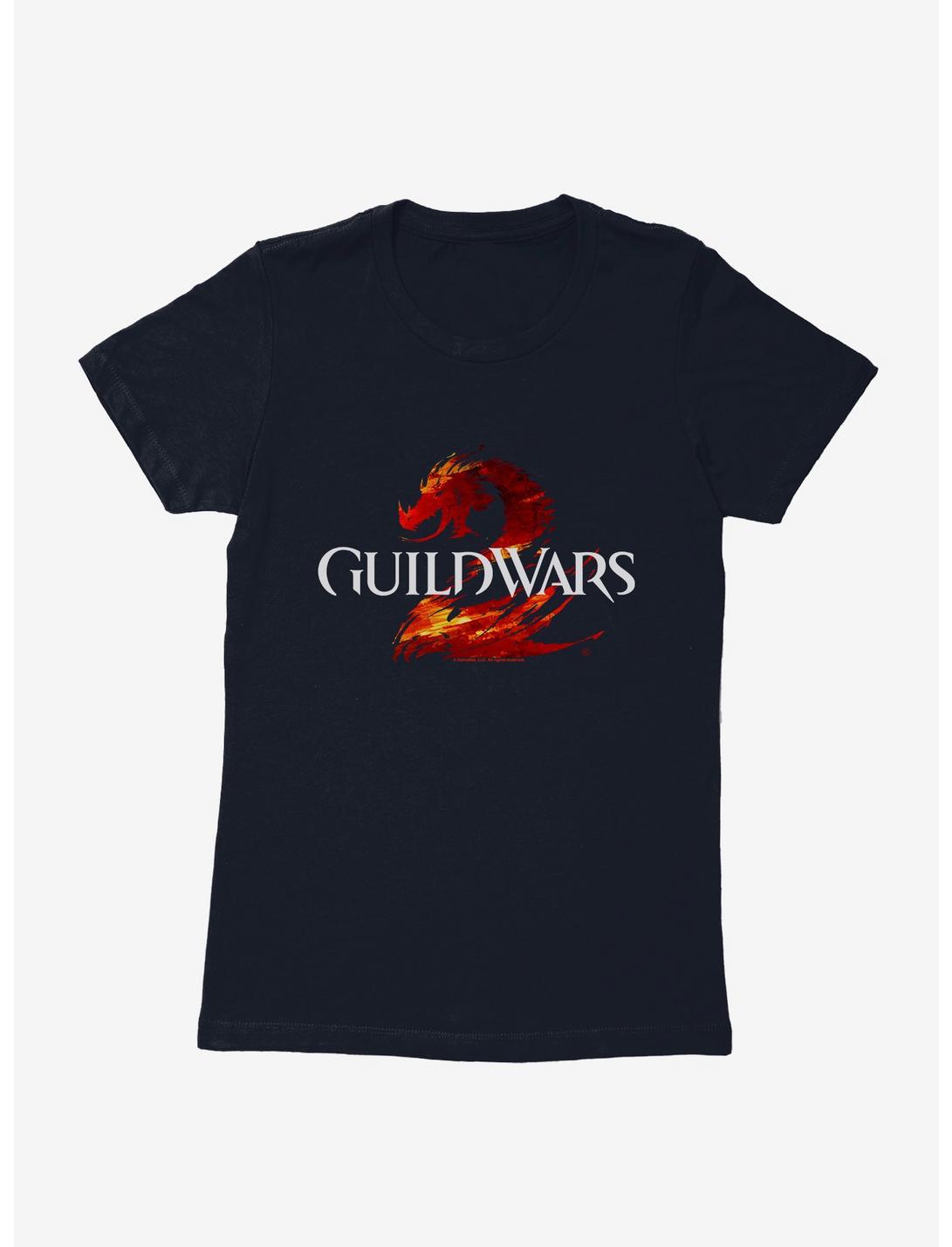 Guild Wars 2 Classic Dragon Logo Womens T-Shirt, MIDNIGHT NAVY, hi-res