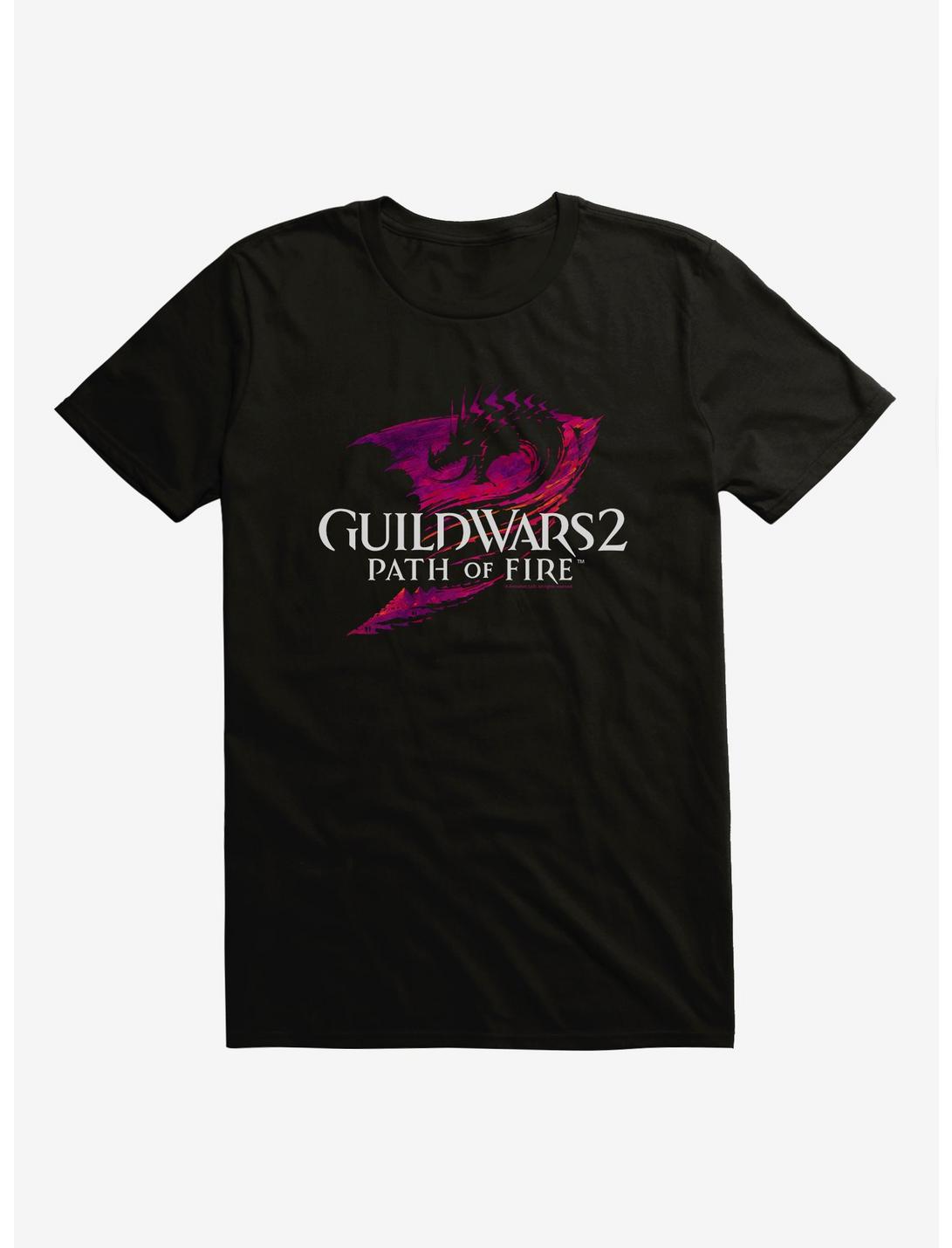 Guild Wars 2 Path Of Fire Logo T-Shirt, BLACK, hi-res